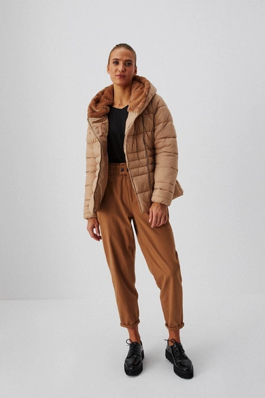 Pikowana kurtka z misiem