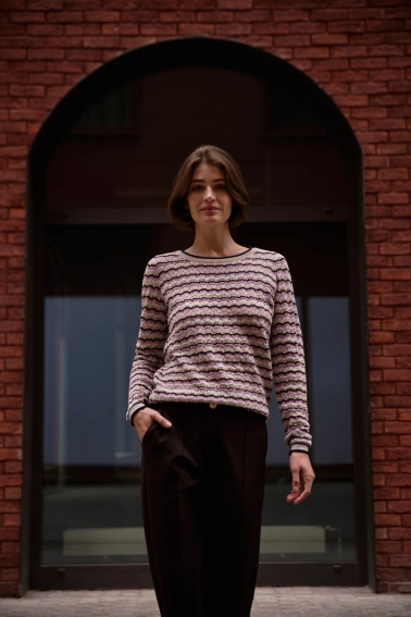 Spodnie cygaretki brązowe