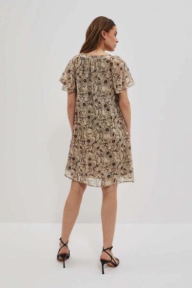 Rozkloszowana sukienka z kwiatowym printem