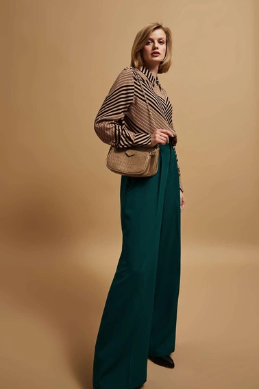 Torebka na ramię ciemnobeżowa