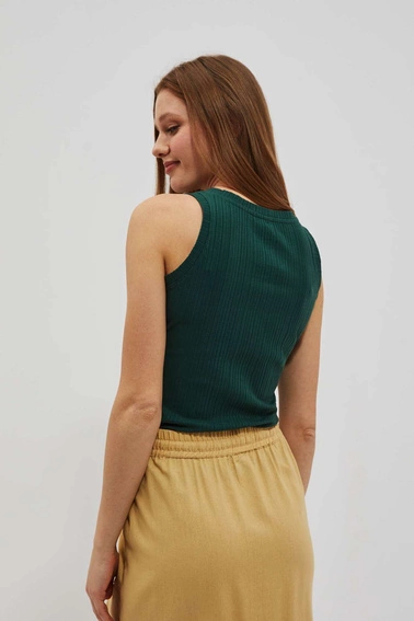 Prążkowany top malahitowy