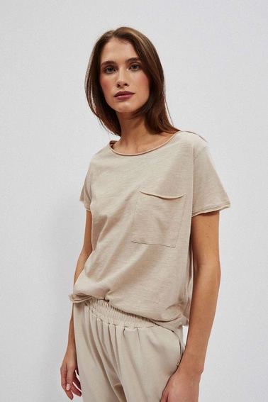 T-shirt oversize z kieszonką 