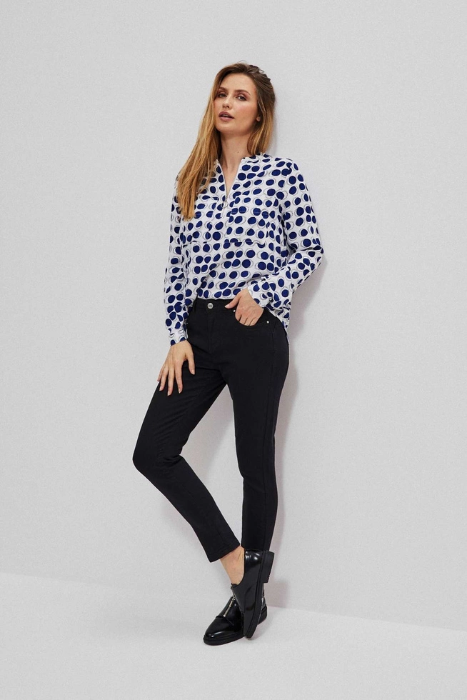 Jeansy push up grafitowe