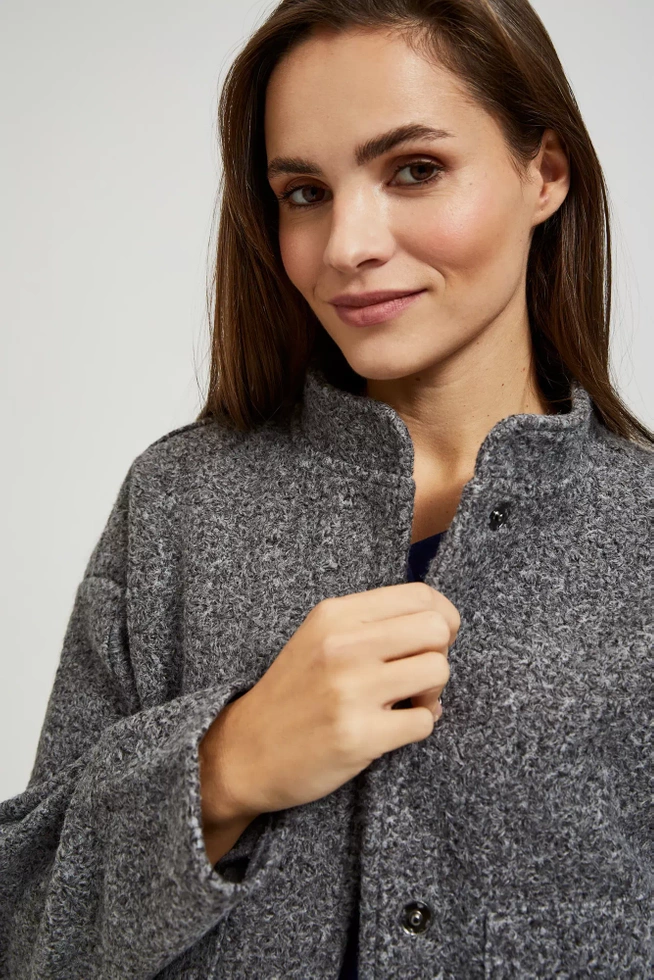 Kurtka wiosenna zapinana na zamek szara