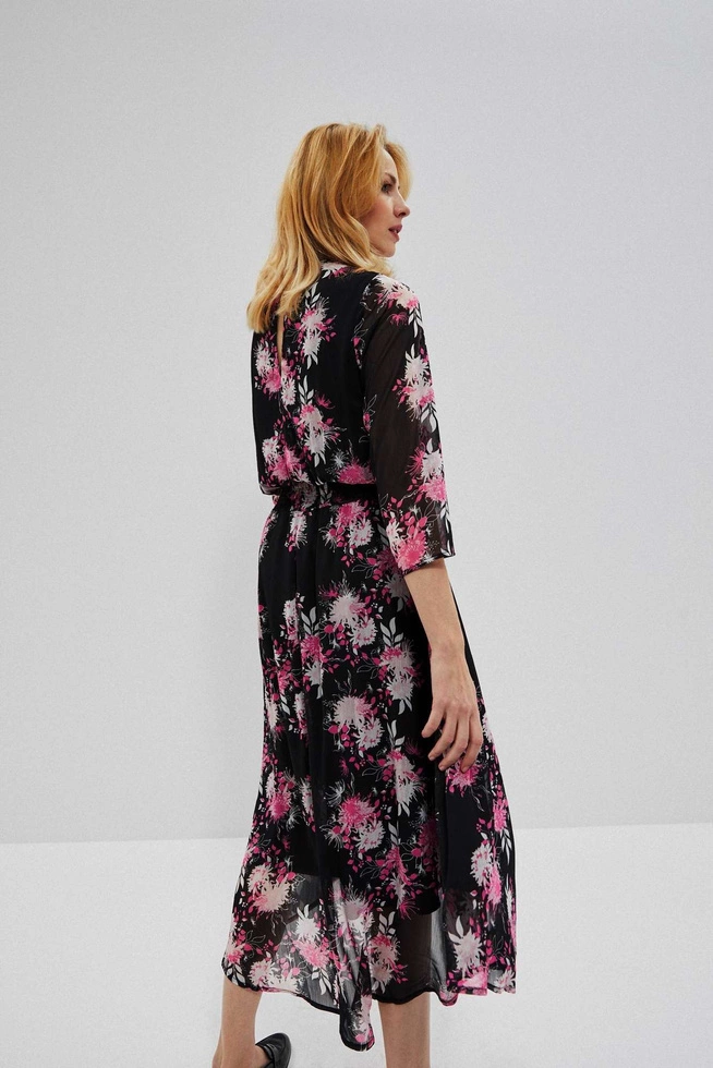 Szyfonowa sukienka z nadrukiem