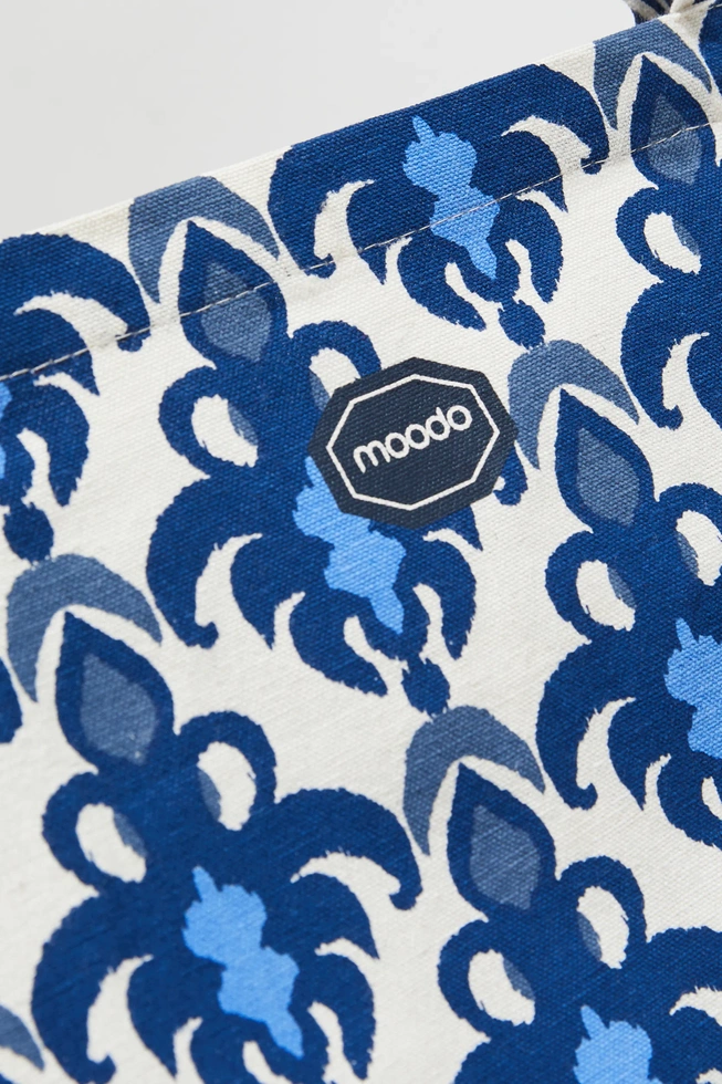 Bawełniana torba niebieska