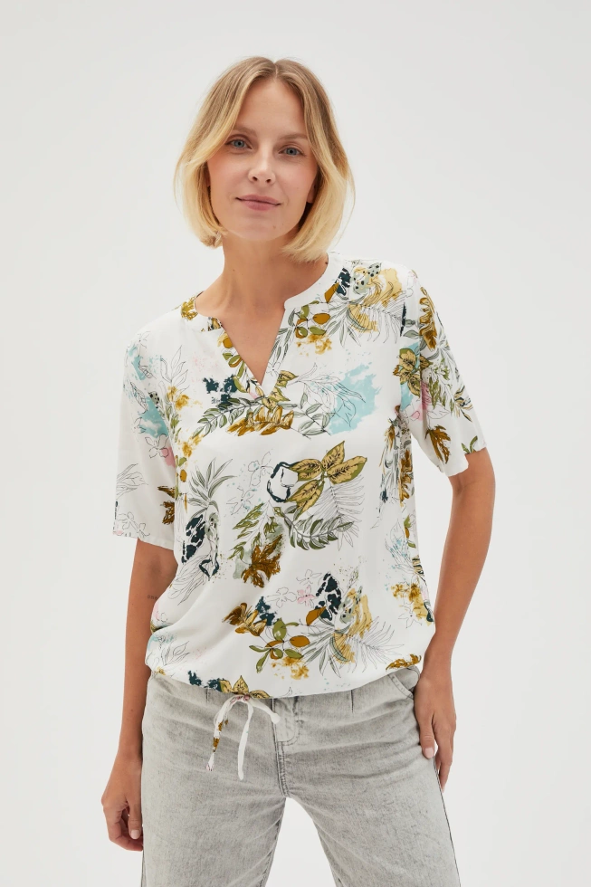 Wiskozowa koszula biała