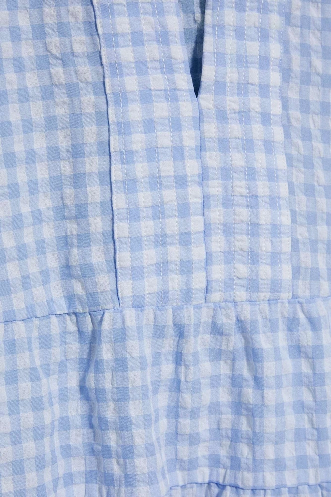 Rozkloszowana sukienka w kratę