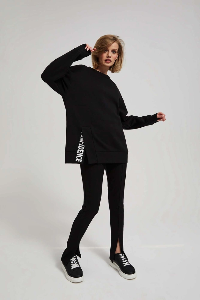 Bluza oversize z napisem