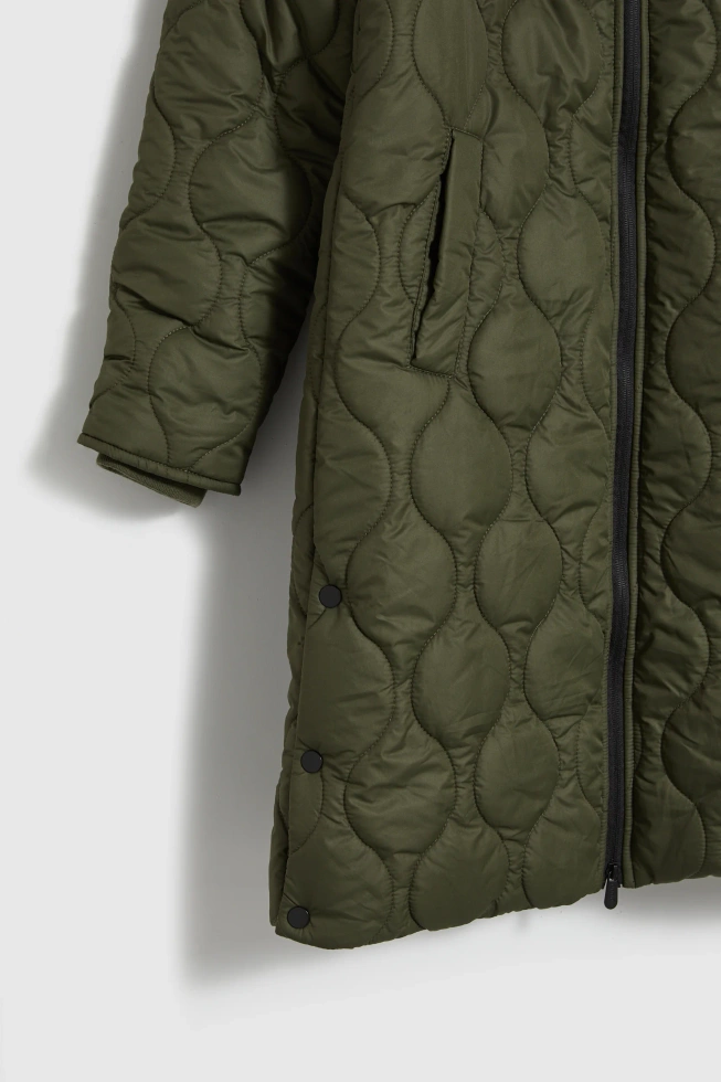 Pikowana kurtka zielona
