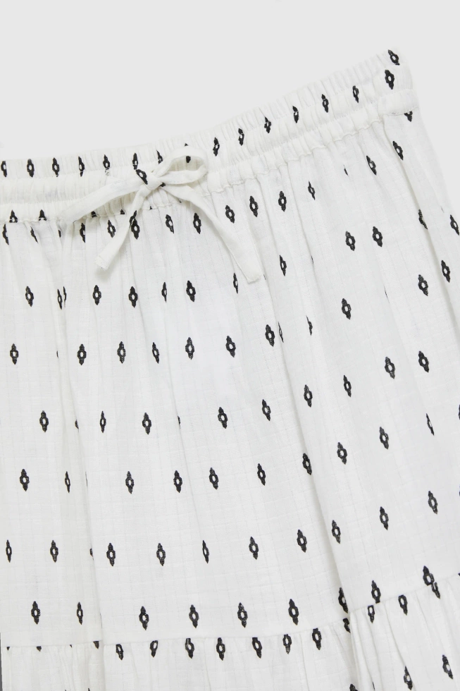 Bawełniana spódnica maxi biała