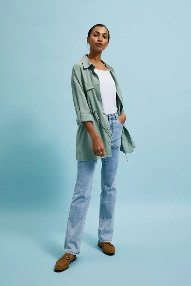 Letnia kurtka oliwkowa