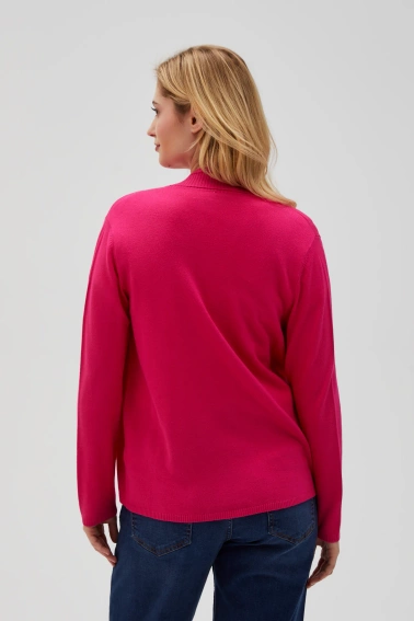 Wiskozowy sweter fuksjowy