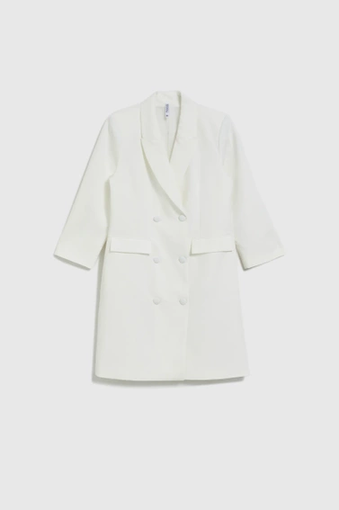 Sukienka w stylu marynarki biała