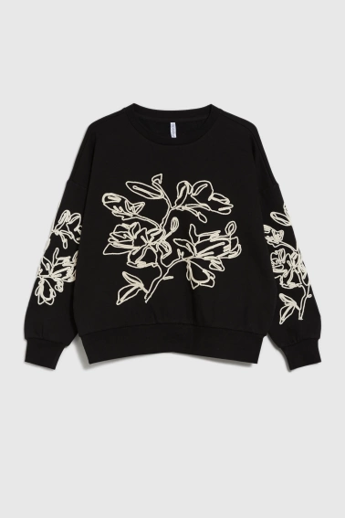  Bluza z aplikacją czarna