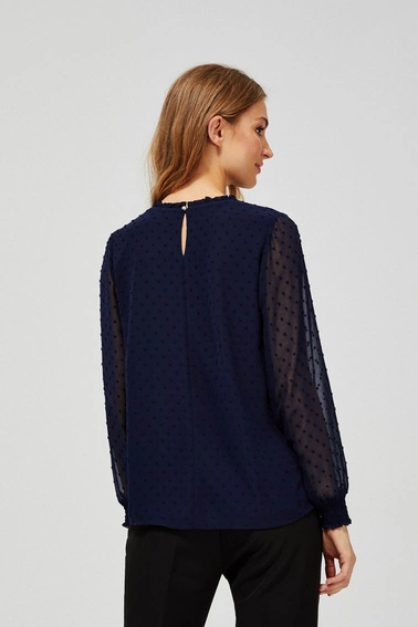 Koszula z transparentnymi rękawami