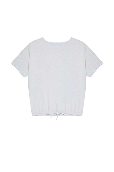 Bluza z krótkim rękawem szara