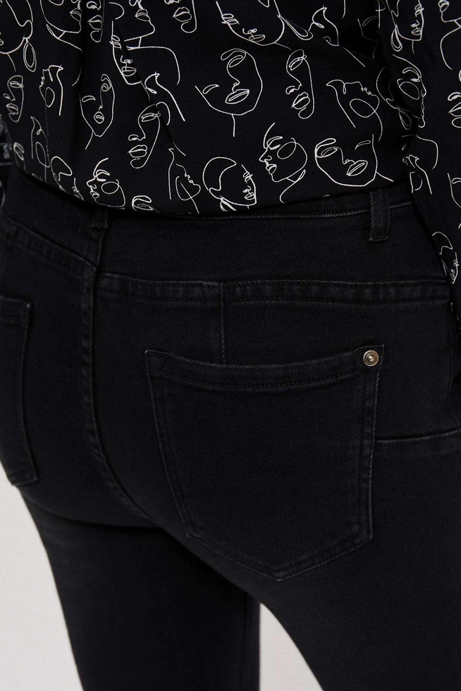 Bawełniane jeansy push up