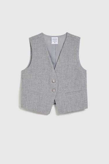 Elegancka kamizelka szara