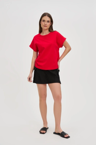 Bawełniany t-shirt czerwony 