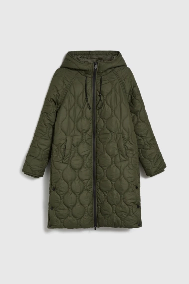 Pikowana kurtka zielona