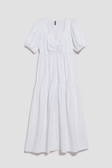 Sukienka z bufiastymi rękawami