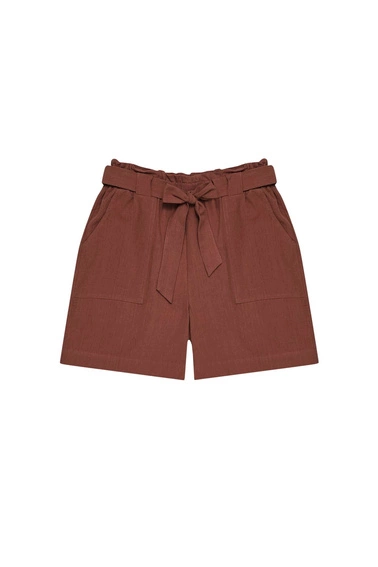 Gładkie szorty z bawełny