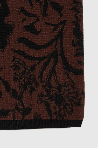 Dzianinowa spódnica brązowa