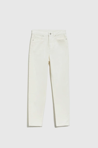 Jeansy z prostą nogawką białe