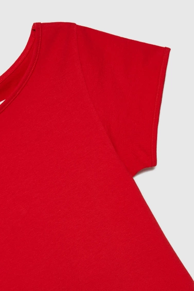 Dopasowany t-shirt czerwony