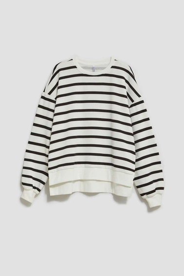 Bluza w paski z bufaistymi rękawami