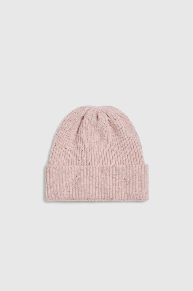 Dzianinowa czapka różowa