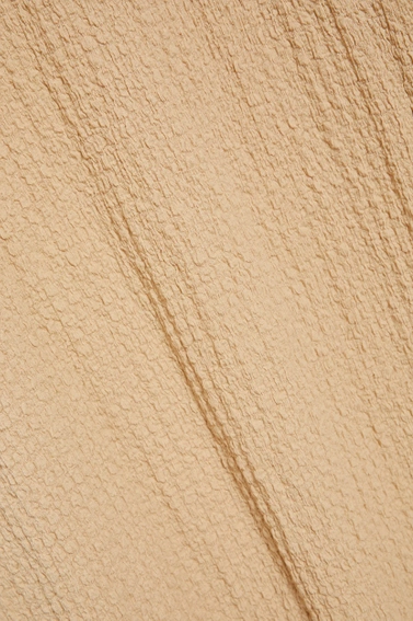 Sukienka midi z długimi rękawami beżowa