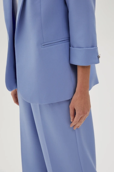 Marynarka z rękawami 3/4 błękitna