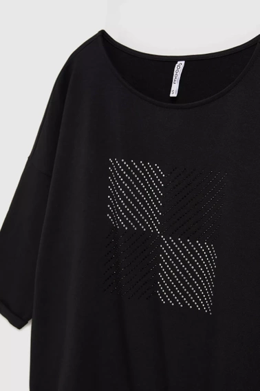 Bluza z rękawami 3/4 czarna