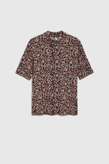 Bluzka w panterkę czarna 