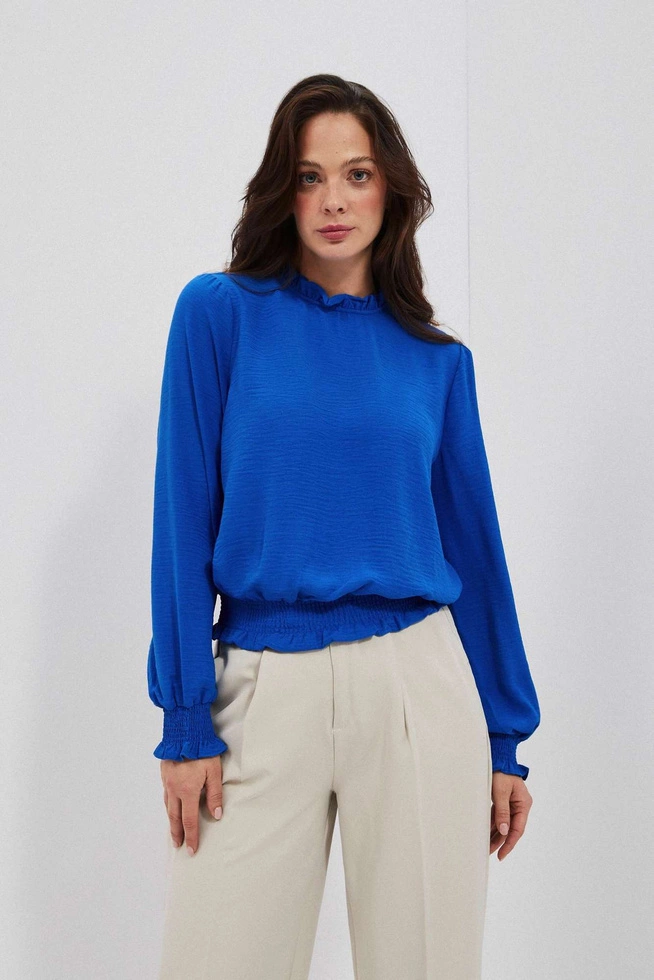 Gładka koszula niebieska