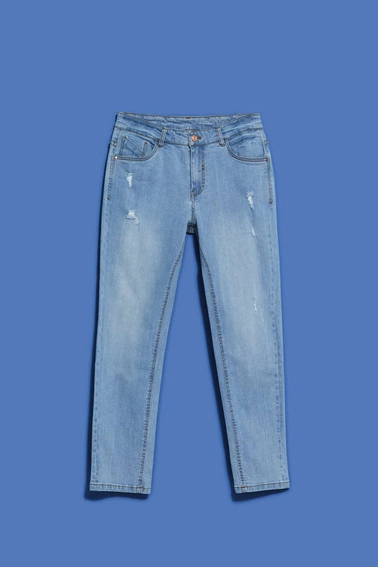 Jeansy niebieskie z prostą nogawką