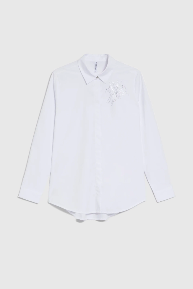 Koszula z kołnierzykiem biała