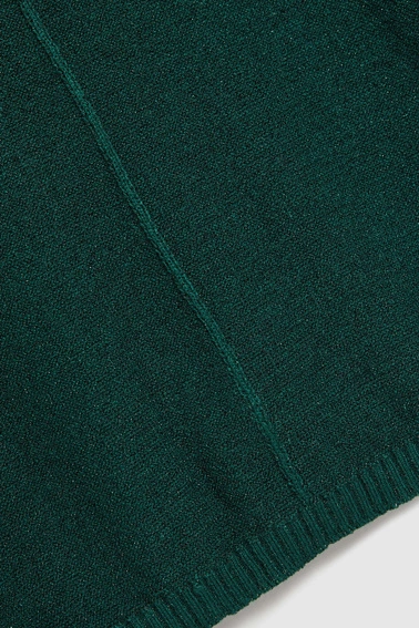 Sweter oversize z metaliczną nitką szmaragdowy