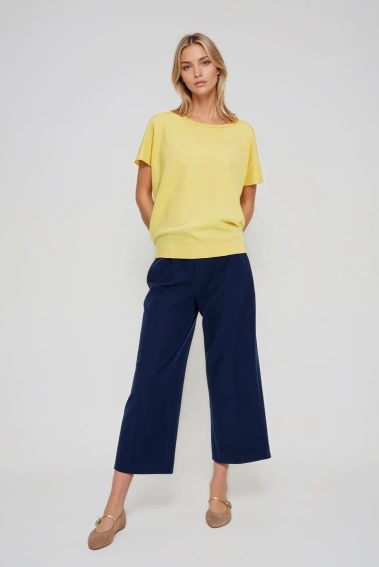 Cienki sweter żółty