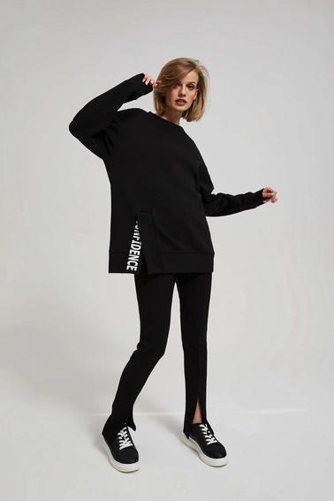 Bluza oversize z napisem