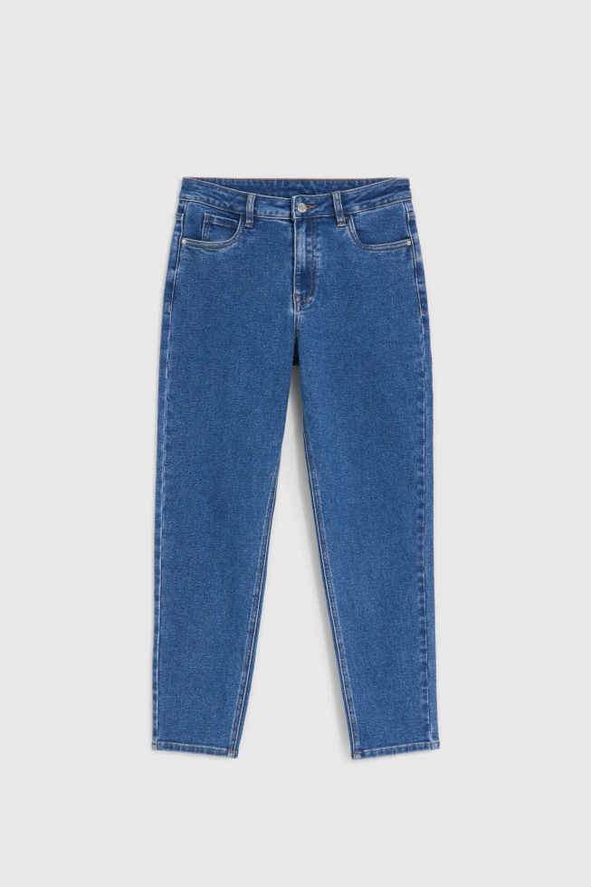 Jeansy z prostą nogawką niebieskie