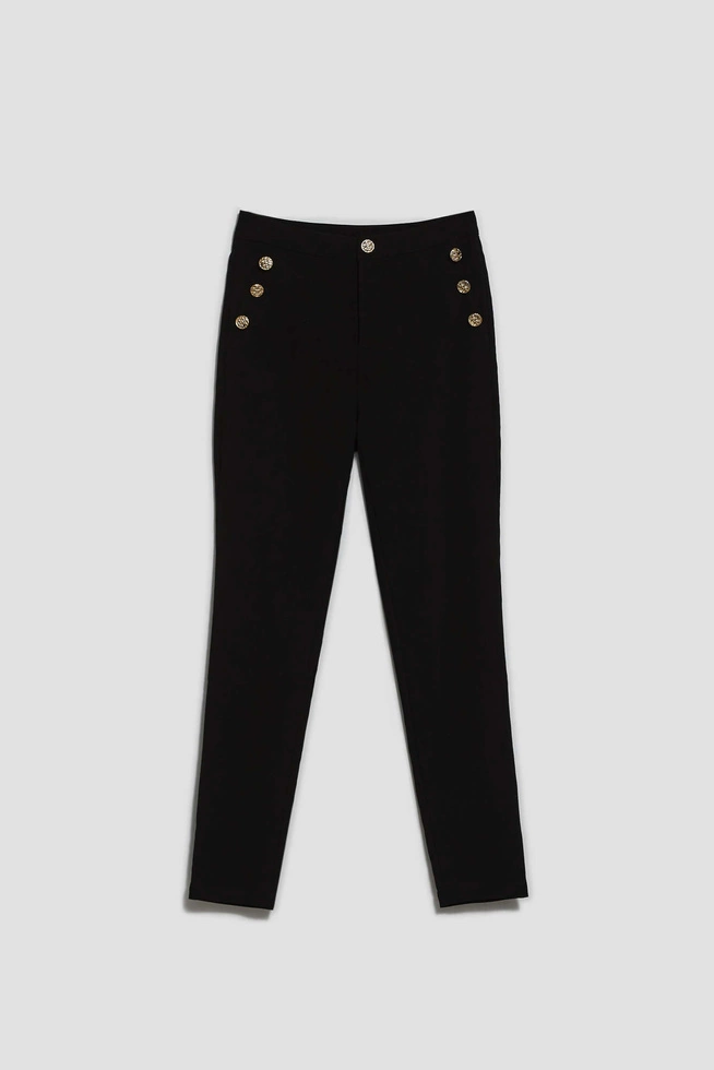 Spodnie z prostymi nogawkami