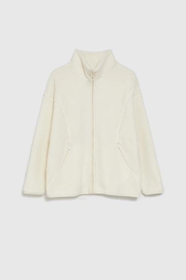 Rozpinana bluza beżowa