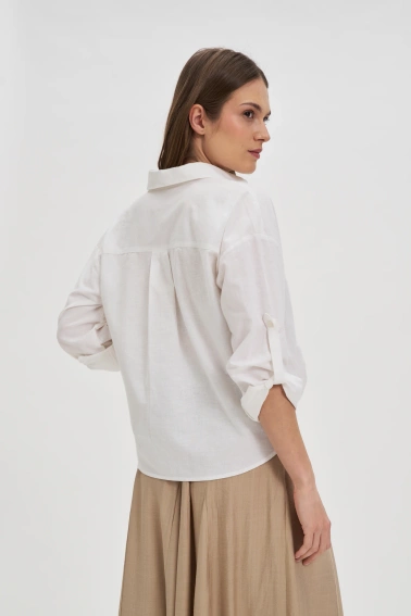 Bawełniana koszula biała 