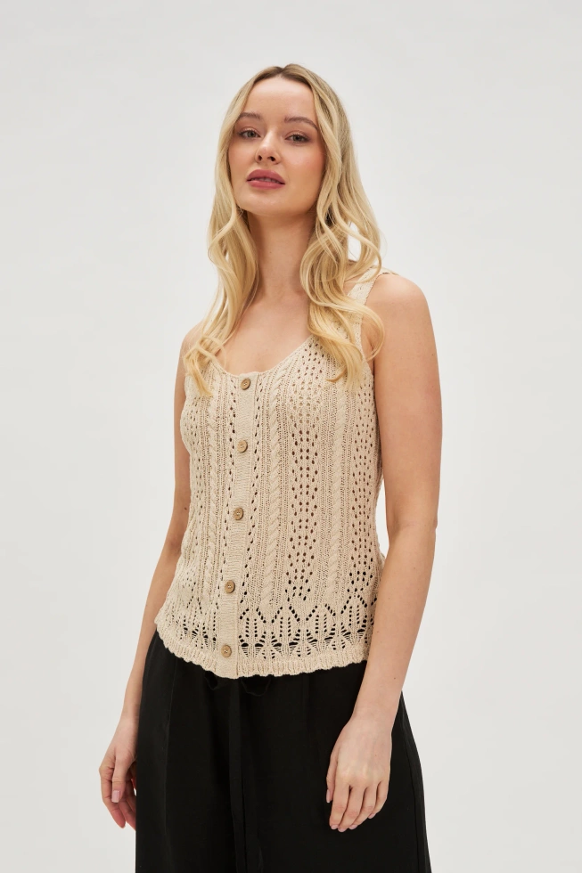 Ażurowy top
