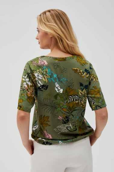 Oliwkowa koszula wiskozowa