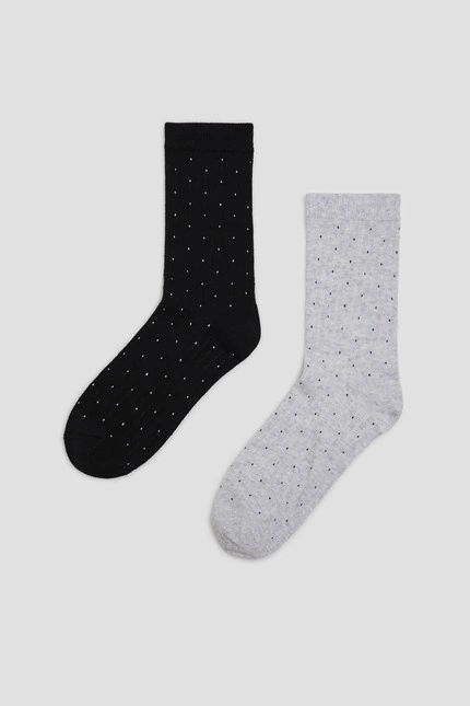 2 pack skarpet w kropki