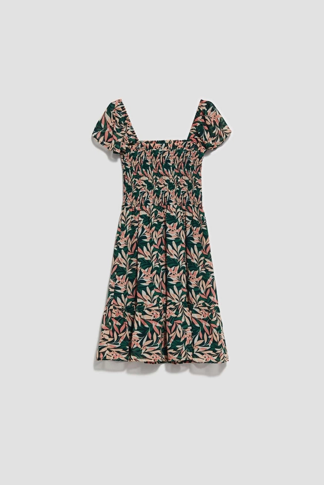 Sukienka z roślinnym wzorem